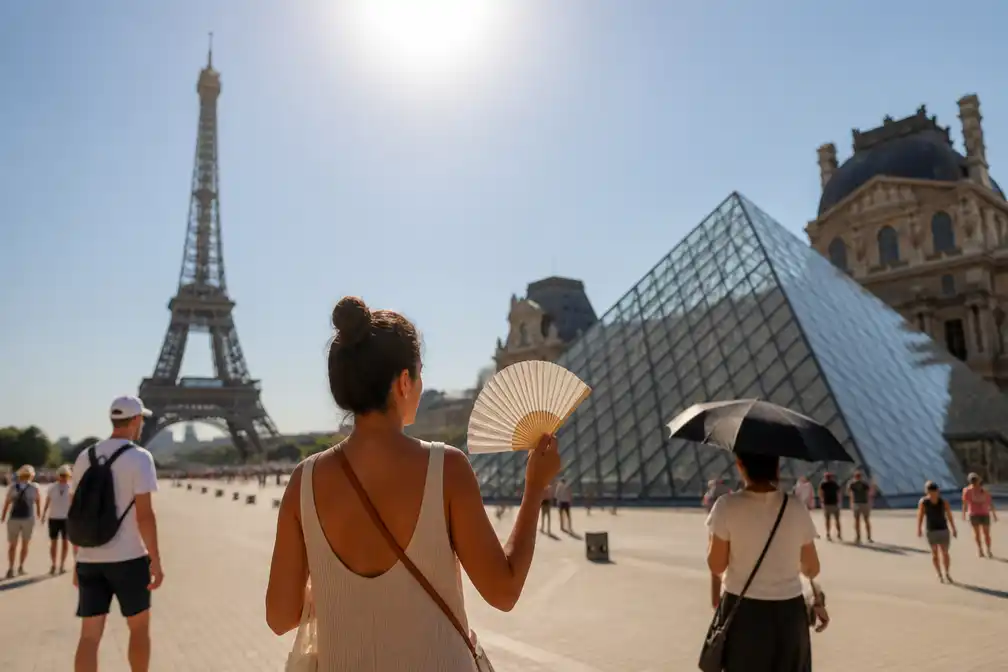 Eiffeltoren en Louvre passen openingstijden aan vanwege hittecode rood in Parijs