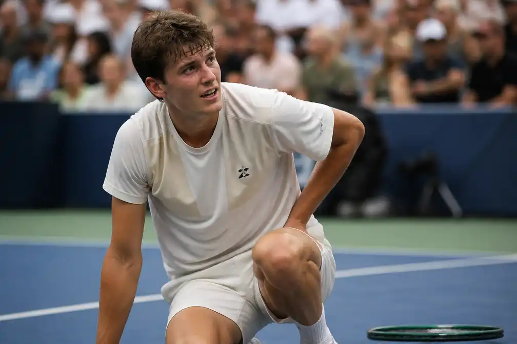 Alexander Blockx haalt beste resultaat ooit met kwartfinale US Open, maar raakt geblesseerd