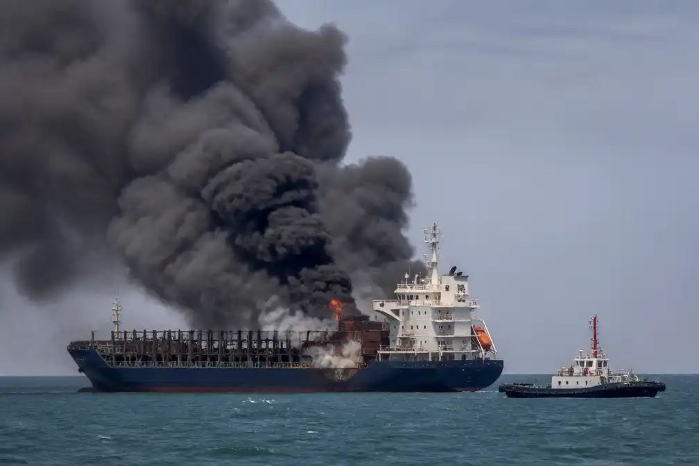 Dodental brand op vrachtschip in China loopt op tot 25