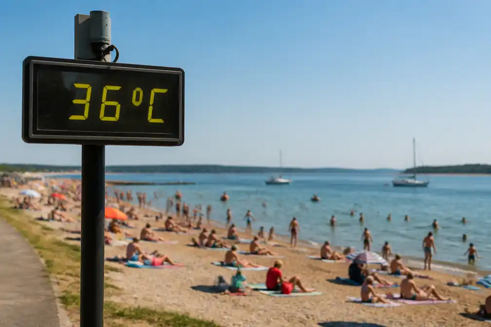 VK en Frankrijk bereiken recordtemperaturen tijdens hittegolf op 24 juni 2026