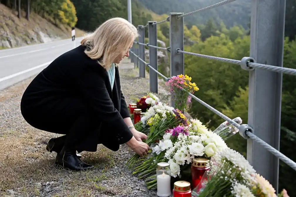 Nederlandse ambassadeur legt bloemen bij busongeluk in Susch
