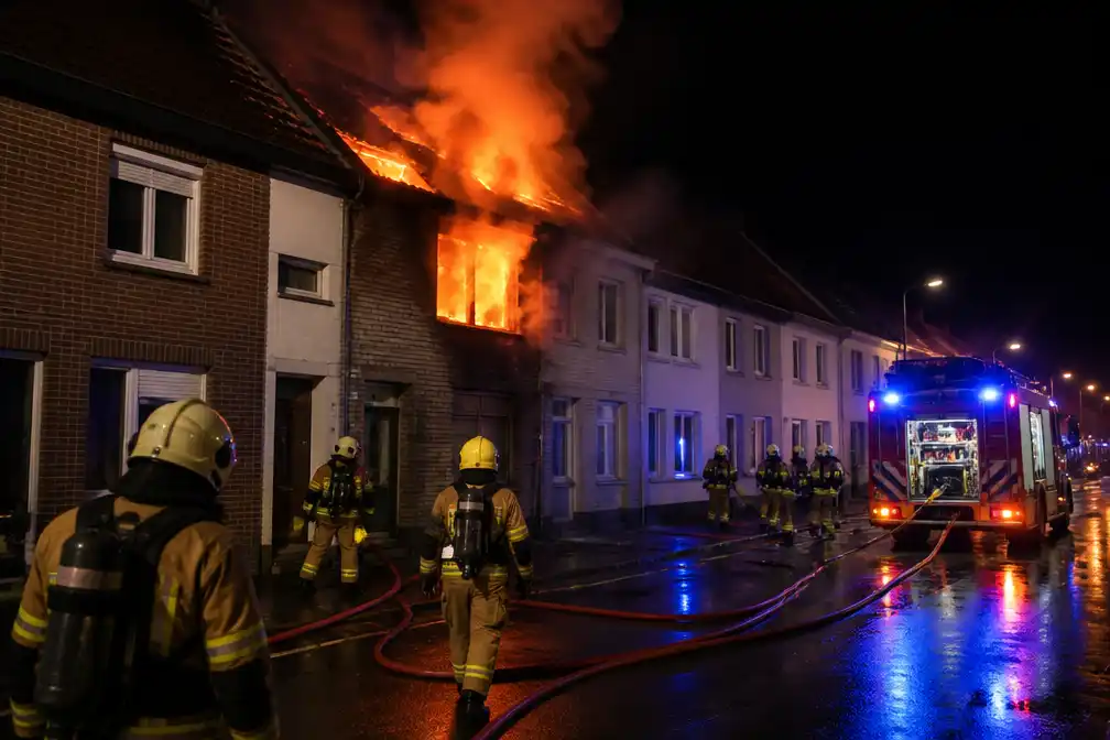 Drie gewonden naar ziekenhuis na uitslaande brand in Wuustwezel
