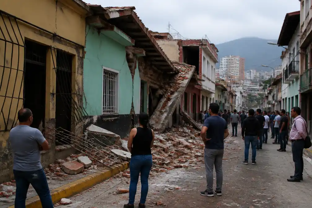 Aardbeving met kracht 7.1 treft Venezuela, schade in Caracas