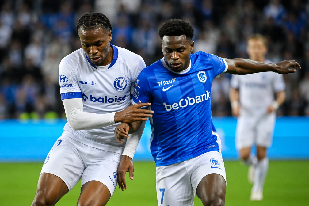 Racing Genk bezorgt AA Gent eerste puntenverlies in 1-1-gelijkspel