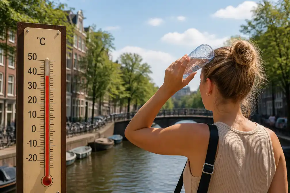 Nederland beleeft zomerse hitte tot 39°C; kans op onweer neemt toe in weekend