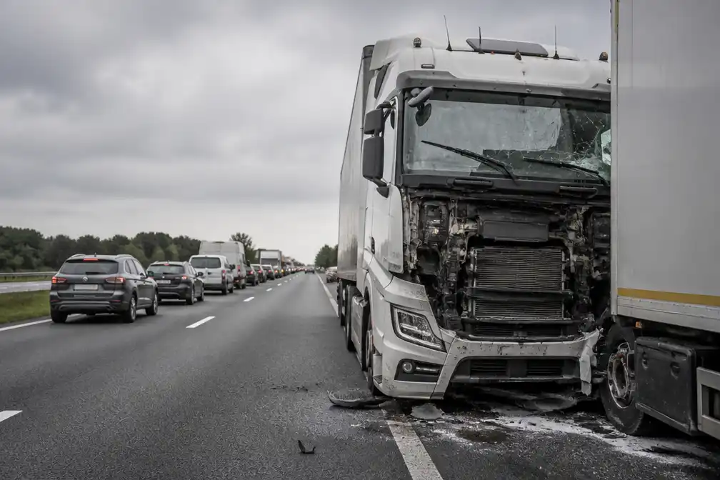 Vrachtwagenchauffeur had tien seconden om te remmen op N36, slachtoffer zwaargewond