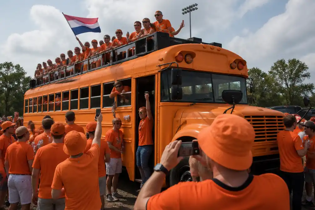 Oranjebus-hype in VS 'vreselijk uit de hand gelopen'
