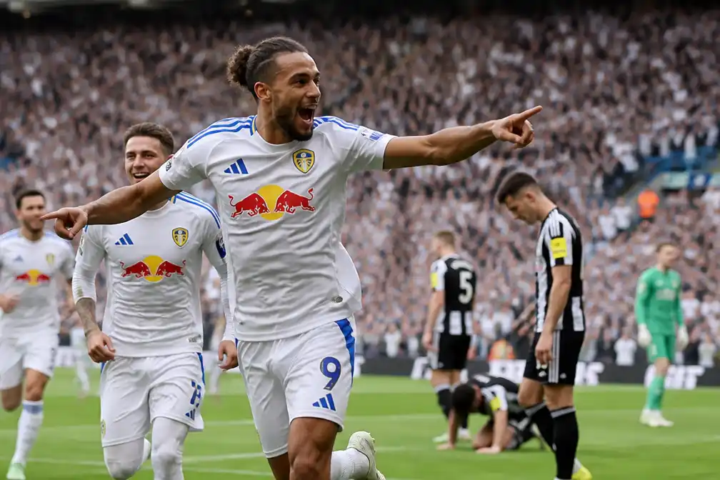 Leeds verslaat Newcastle met 4-1, Calvert-Lewin schittert en club stijgt naar derde plaats