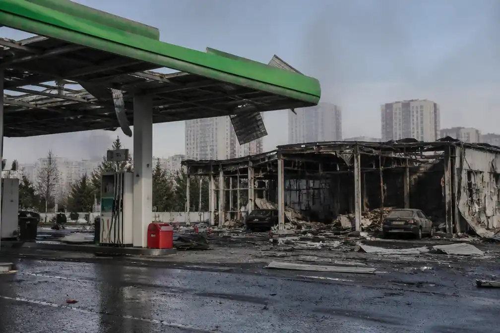 Burgemeester Kyiv: drone treft tankstation en magazijn, één gewonde