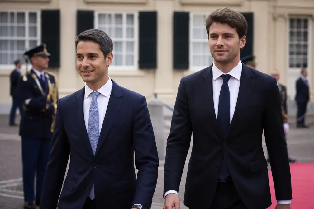 Premier Jetten komt op Prinsjesdag met verloofde Keenan aan bij ministerie