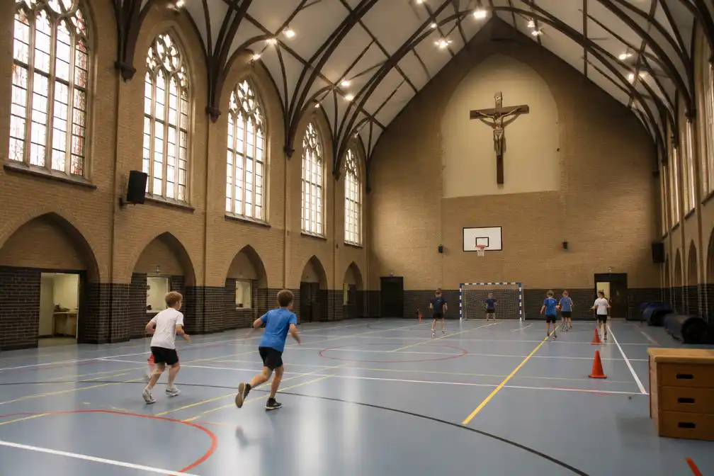 Sint-Franciscus van Assisiëkerk in Sint-Kruis wordt sportzaal