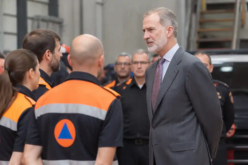 Spaanse koning Felipe prijst civiele bescherming en noemt complexe situatie in Ceuta