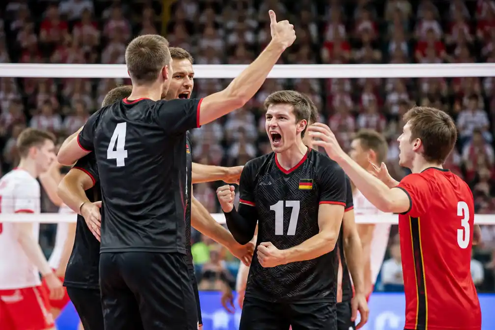 België verslaat Denemarken met 3-1 en bereikt achtste finales op EK volleybal
