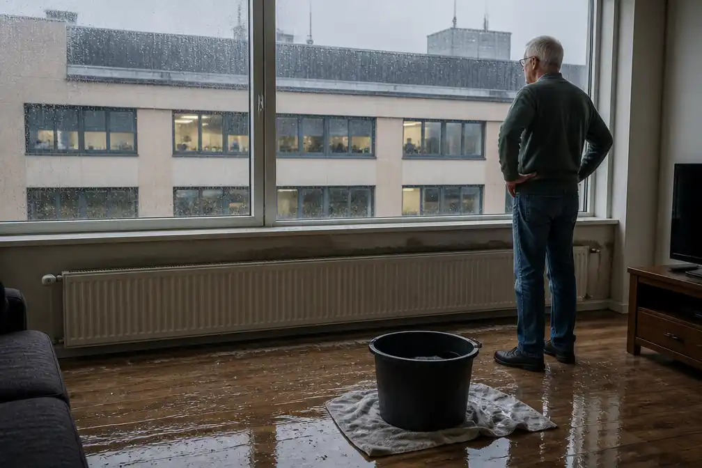 Enschedeër Freddie Polmann (66) kampt al tien jaar met lekkage in zijn woning