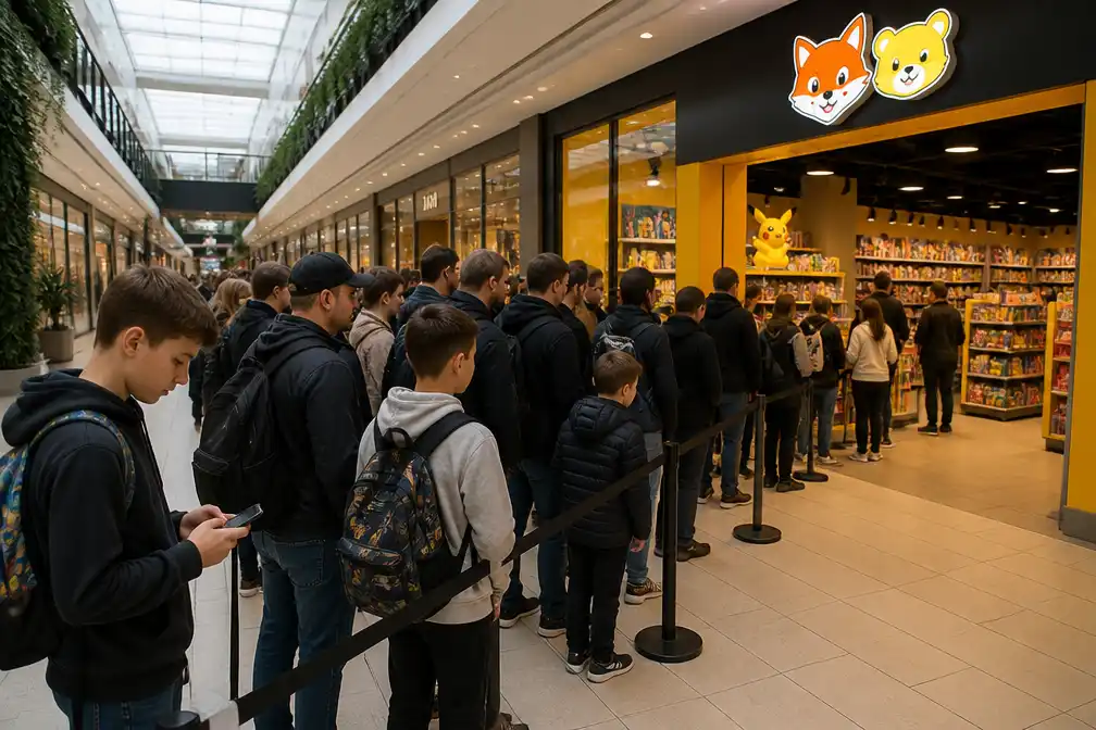 Ongeveer 500 fans vroeg in de rij in Sint-Niklaas voor nieuwe Pokémon-collectie