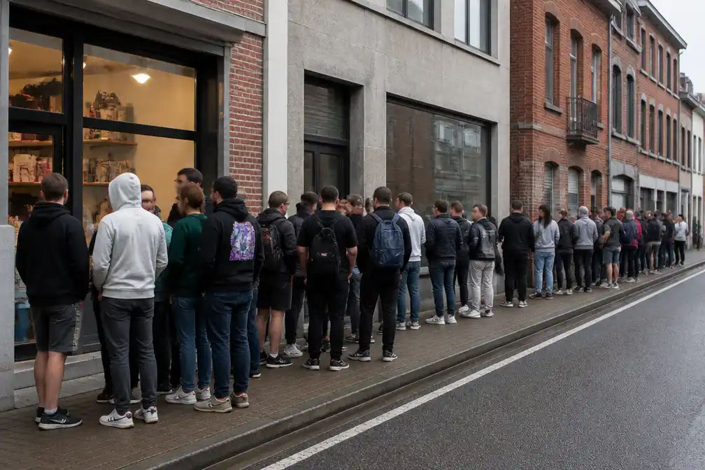 Pokémonfans staan urenlang in de rij in Hoogstraten voor 30e verjaardag