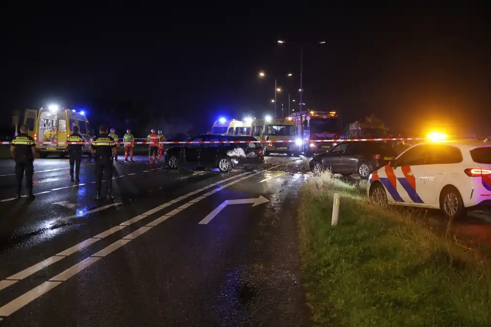Dode en meerdere gewonden bij ongeval op N307 bij Zwaag