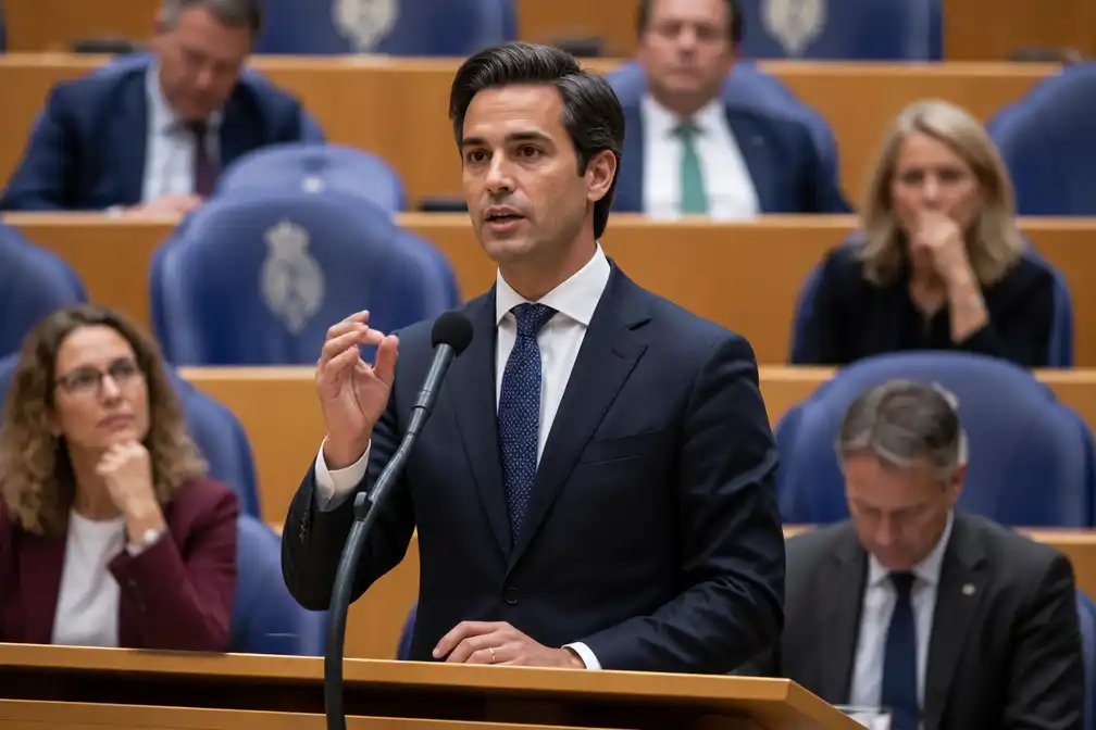 Premier Rob Jetten aan het woord op tweede dag politieke beschouwingen