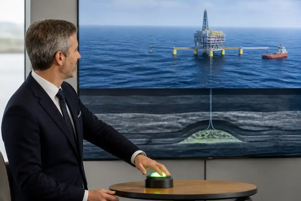 Deense koning Frederik opent onderzeese CO2-opslag Greensand in Noordzee