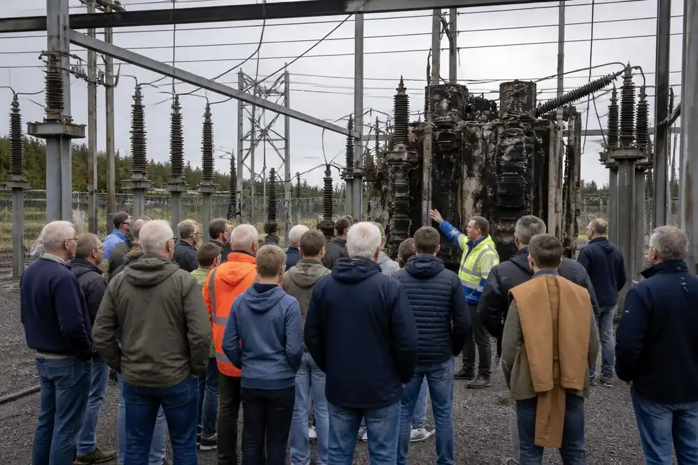 Honderden bezoekers bij open dag van zwartgeblakerd hoogspanningsstation Meeden