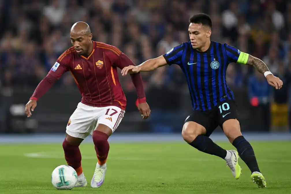 AS Roma en Inter gelijk in Serie A-topper: 2-2, Lautaro Martínez bezorgt kampioen een punt