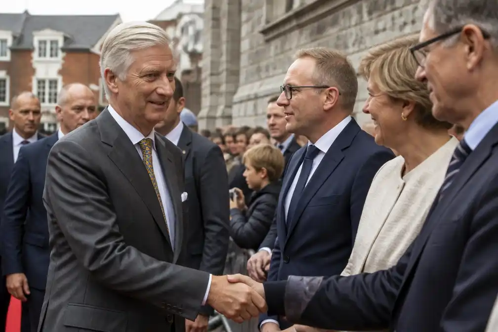 Koning Filip woont voor het eerst Feest van het Waalse Gewest bij