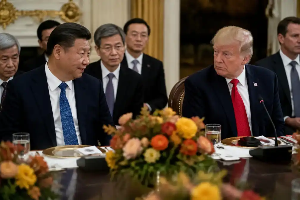 Xi Jinping en Donald Trump ontmoeten elkaar in het Witte Huis op 24 september