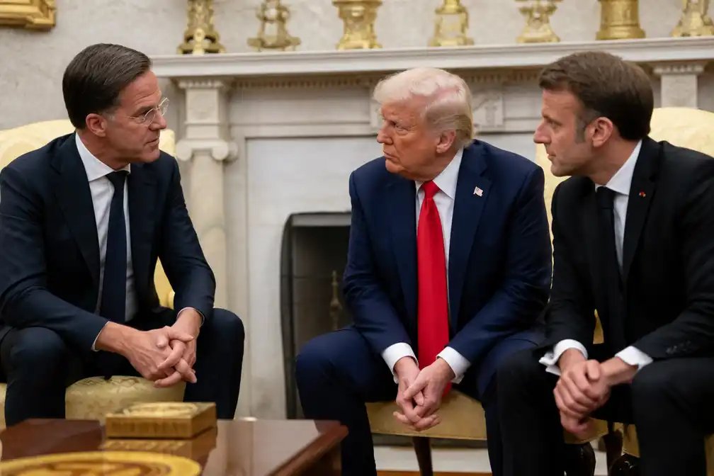 NAVO in crisis door breuk VS-Europa over Iran-oorlog; Rutte op bezoek bij Trump