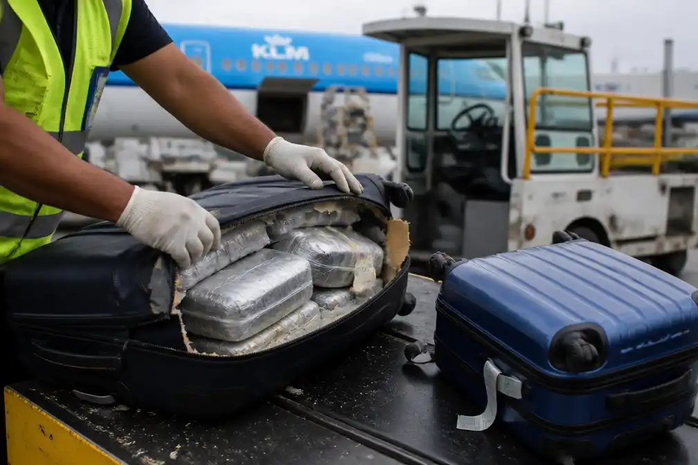 Drugsnetwerk dat cocaïne in bagage van KLM-passagiers stopte opgerold; arrestaties in Peru en Amsterdam