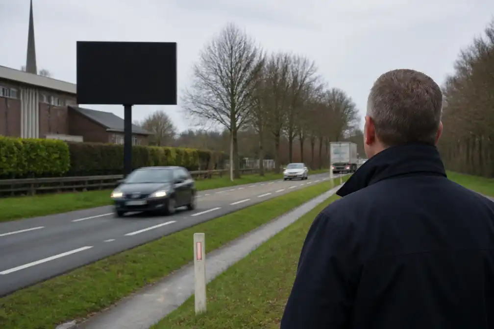 Puttenaar vecht vergunning aan voor dagelijkse bijbelteksten op ledscherm langs provinciale weg