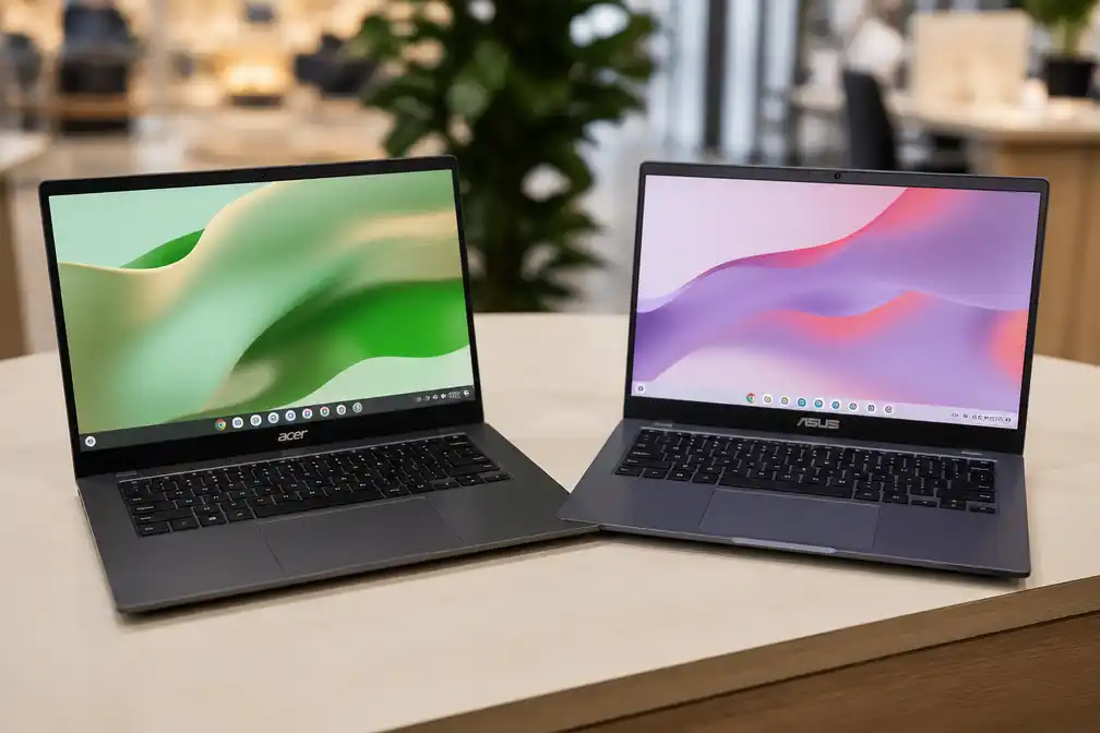 Eerste laptops met Googlebook OS van Acer en ASUS komen begin december naar België