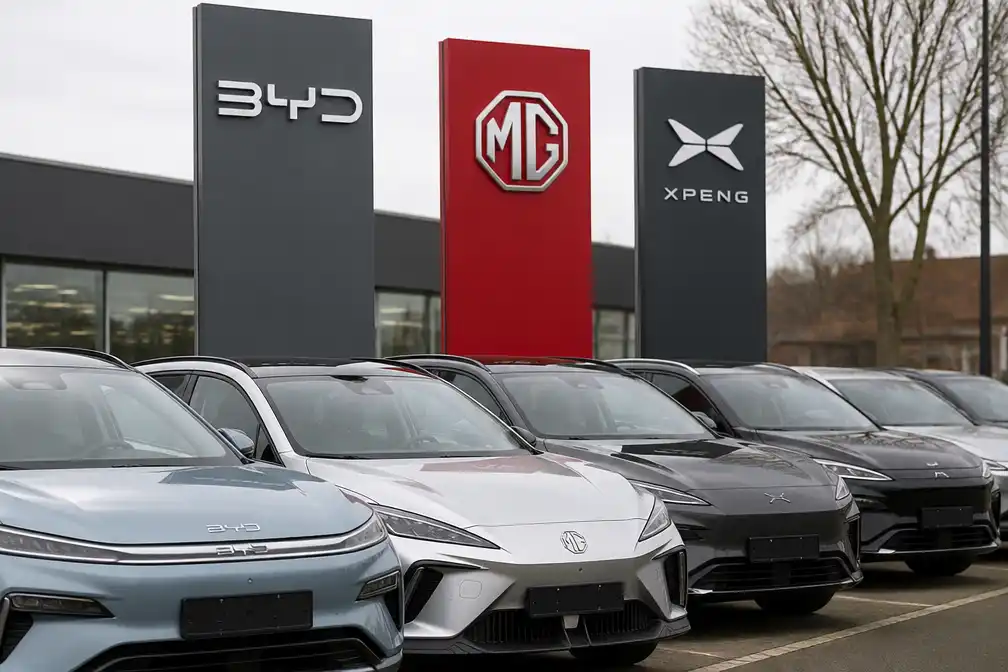 Chinese automerken halen recordaandeel van bijna 12 procent op Europese markt