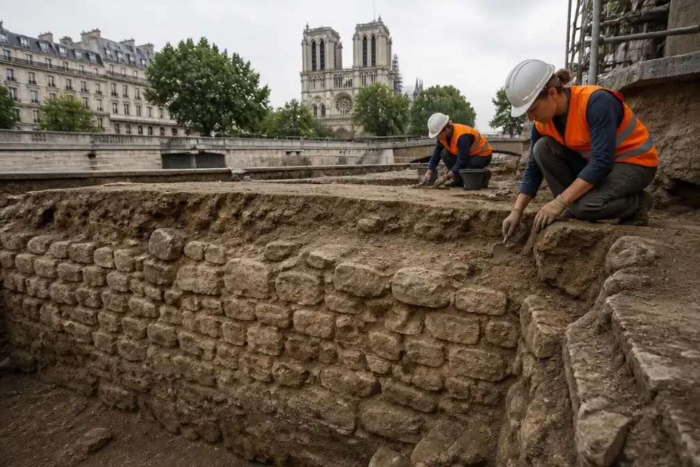 Vestingmuur uit Gallo-Romeinse tijd ontdekt in Parijs, mogelijk oorsprong stad