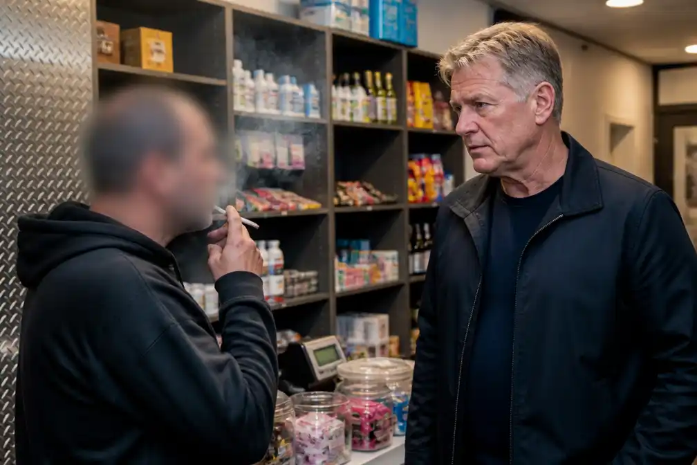 Rob Geus botst met blowende winkeleigenaar in De Hygiënepolitie