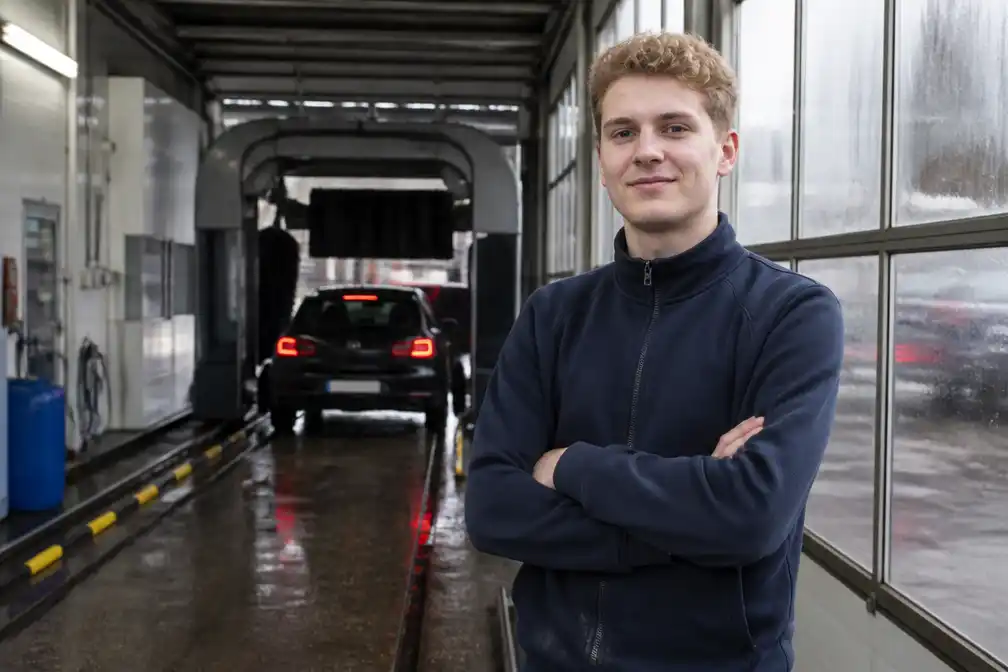Bert van den Goor (23) blaast oudste carwash van Antwerpen-Noord nieuw leven in als JP Carwash