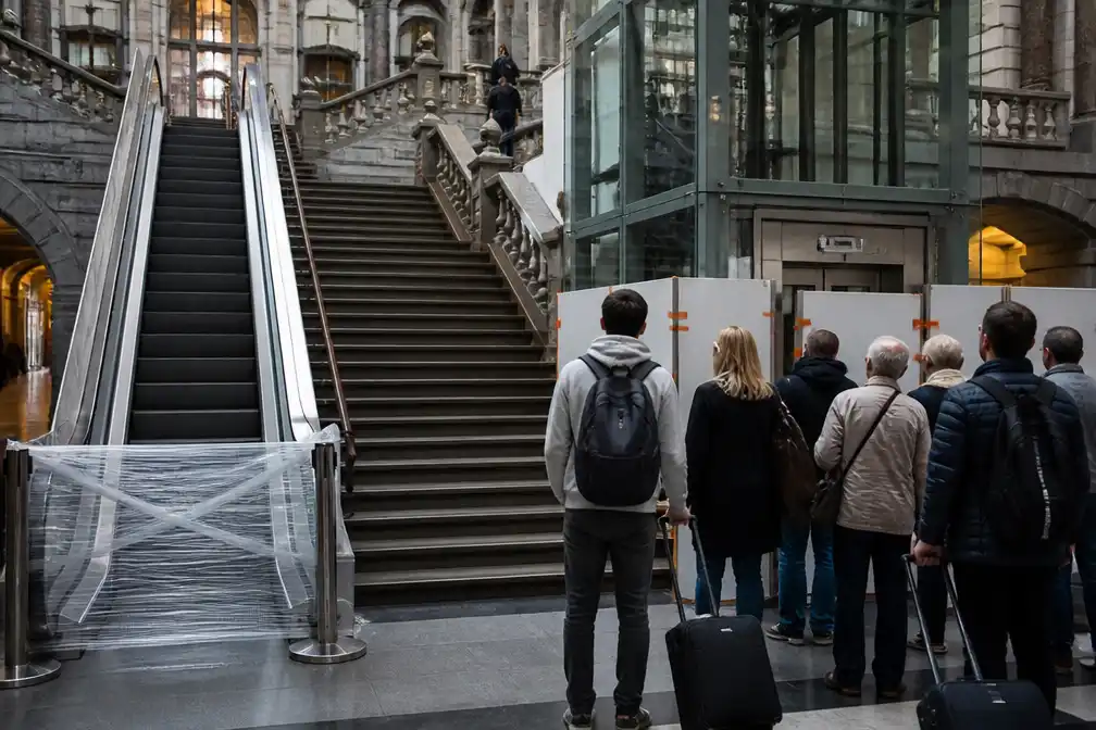 NMBS begint zaterdag met herstel van defecte roltrappen en liften in Antwerpen-Centraal