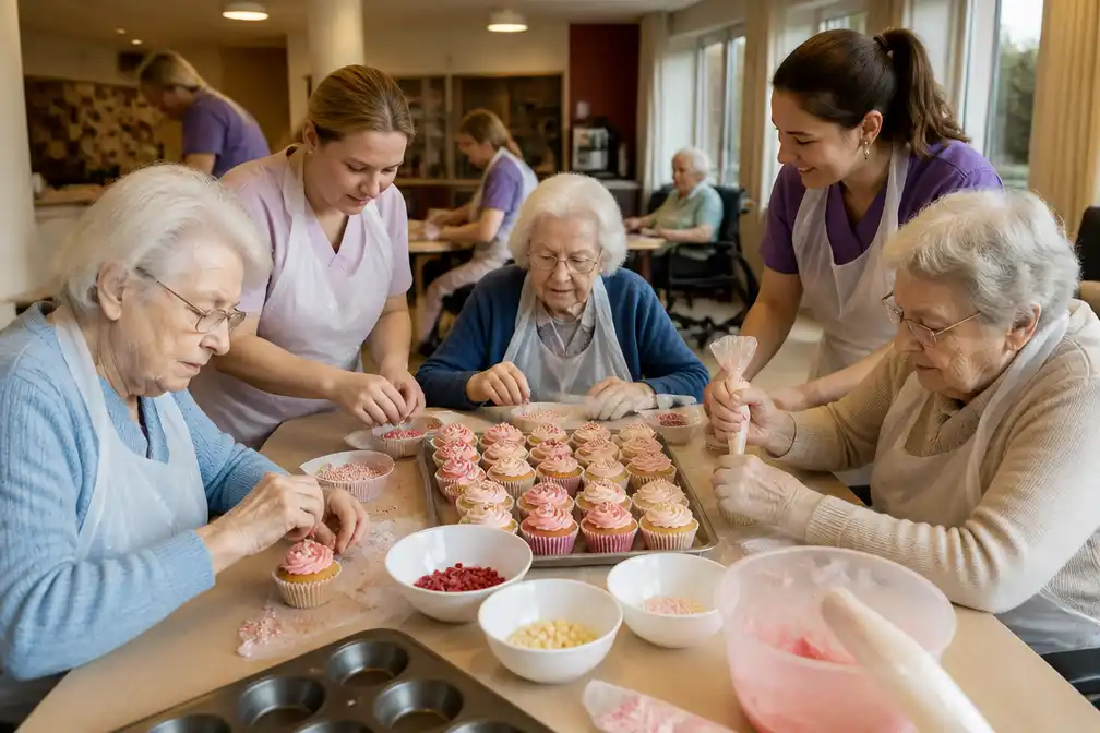 Bewoners Cantershof in Hove bakken cupcakes voor Stop Alzheimer