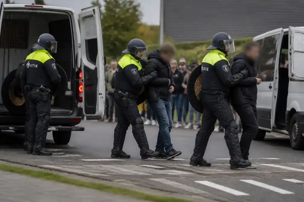 Politie pakt meerdere betogers op bij azc-protest in Kesteren na vuurwerk
