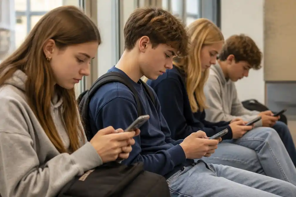 Smartphoneverbod op school werkt maar half: Vlaamse tieners halen schermtijd thuis in