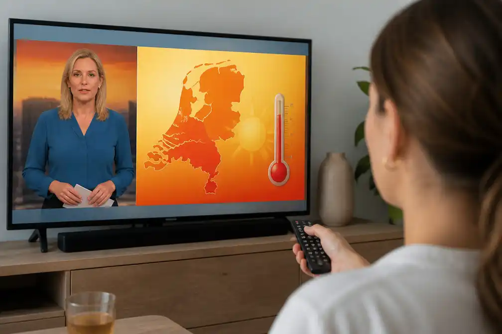 Omroepen breiden nieuwsuitzendingen uit om extreme hitte