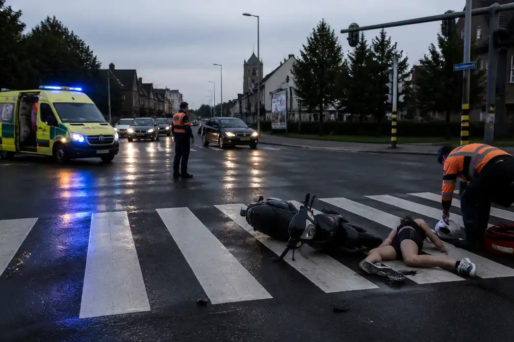 Scooterbestuurder rijdt 21-jarige jogster aan op zebrapad Tiensesteenweg