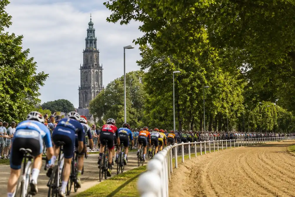 WK wielrennen 2034 naar Groningen en Drenthe, finish in Stadspark