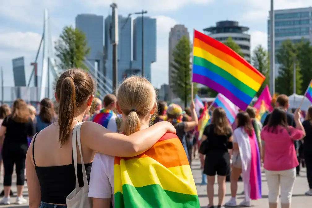 Pride Walk Rotterdam trekt lopers nu uit onderzoek blijkt dat homoacceptatie onder scholieren daalt