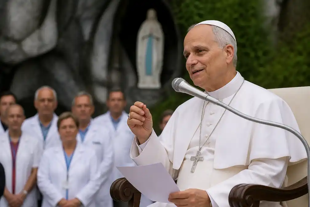 Paus Leo XIV veroordeelt euthanasie in Lourdes en belooft actie tegen misbruik