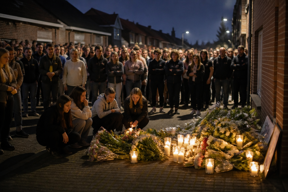 Honderden herdenken Benten (18) in Mol, jaar na dodelijke steekpartij