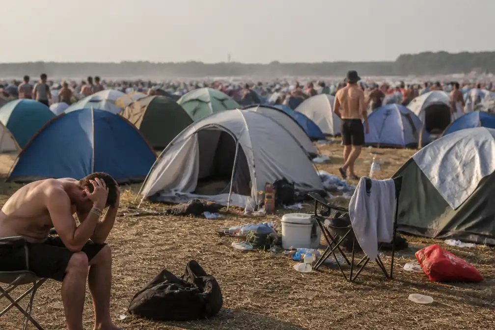 Defqon.1 alsnog afgelast vanwege hitte, tienduizenden gestrand op camping