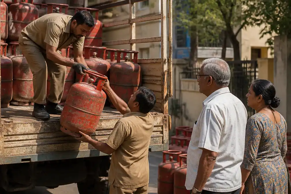 India beëindigt rantsoenering van lpg na voorlopige vredesdeal