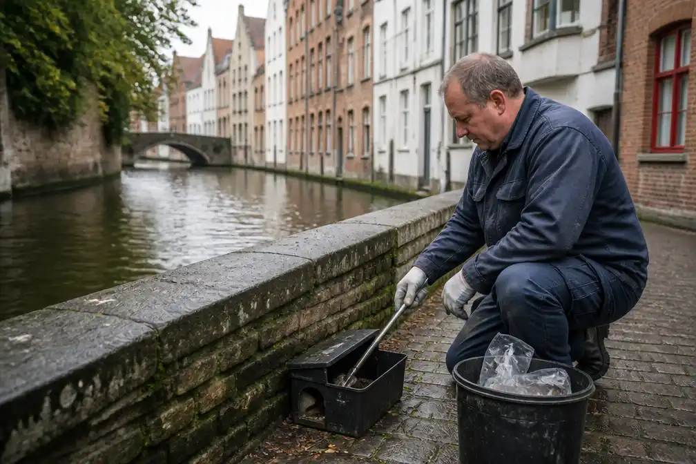 Rattenvanger Serge Ruysschaert (54) ontkent rattenplaag in Brugge
