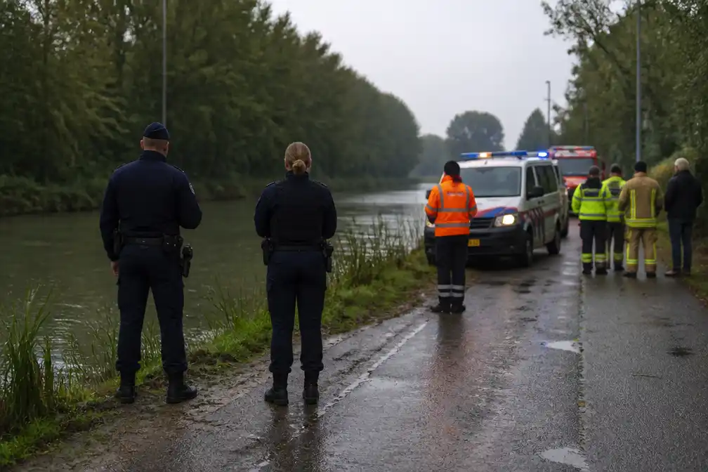 Hulpdiensten rukken uit voor melding van lijk in kanaal in Varsenare, maar het is sekspop