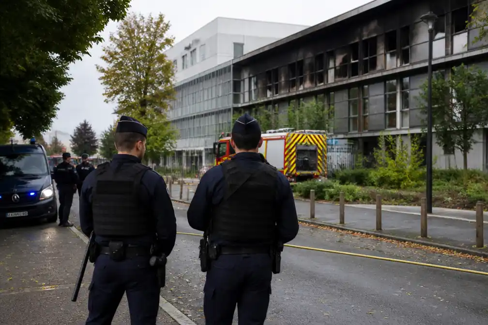 Franse studenten sluiten zich aan bij schoolprotesten, brand in Nantes